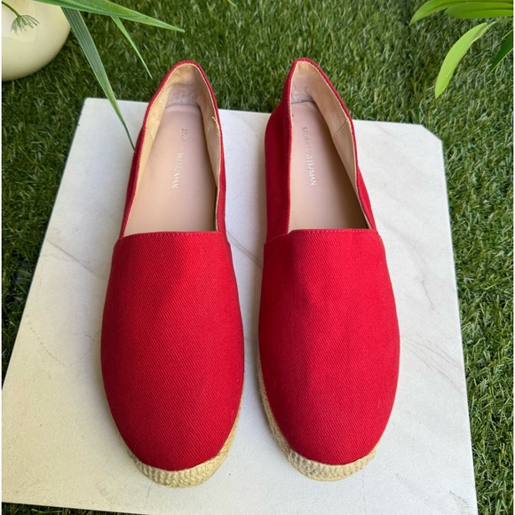Stuart Weitzman Nugal Espadrille Flats Size Womens 8
Slip On Red - Picture 5 of 9